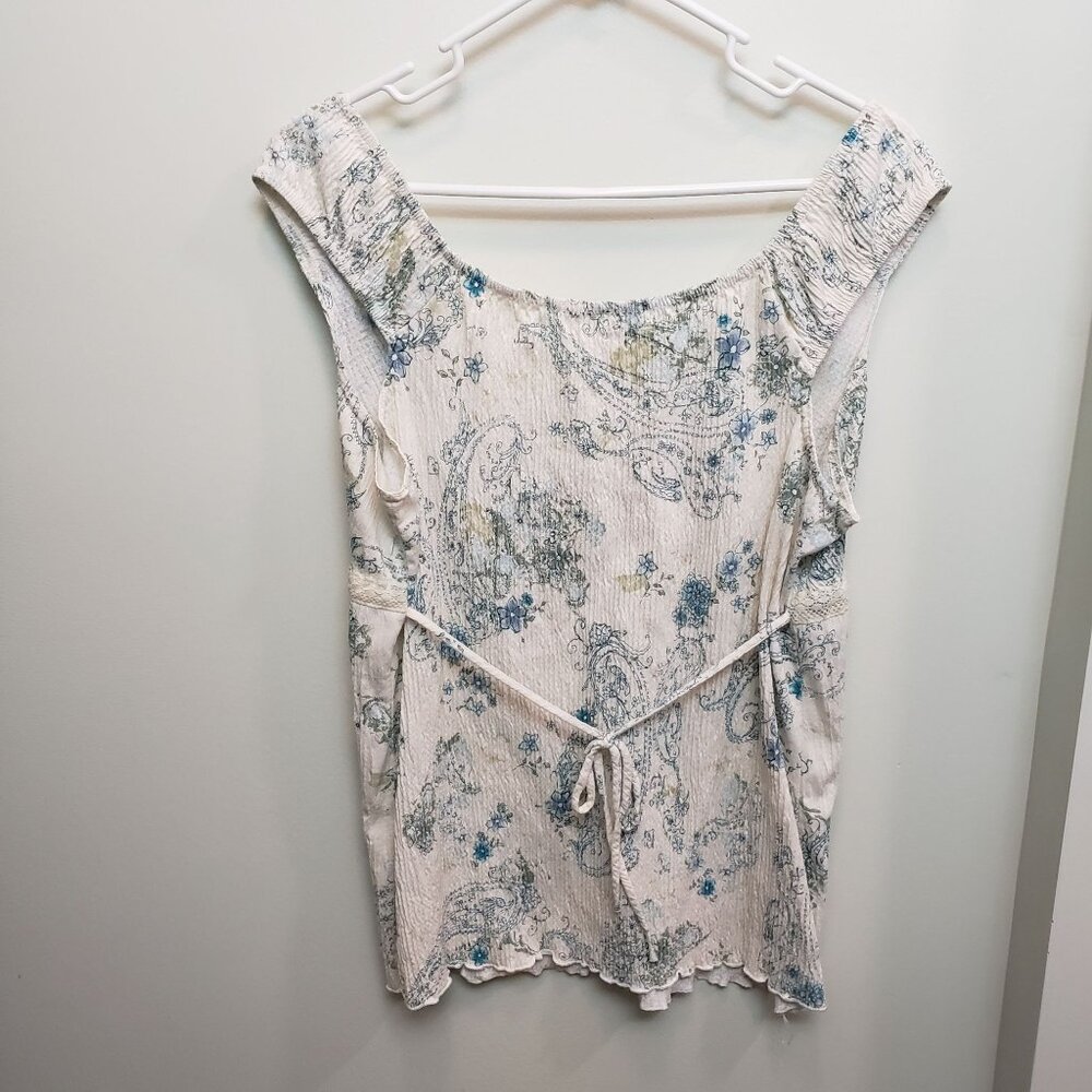 Younique Babydoll Floral Paisley Y2K Top Size 2XL
